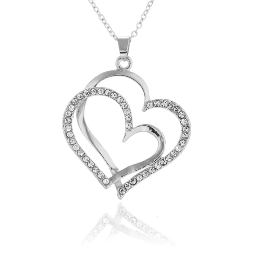 Fashion Vibe™ Heart Jewelry – Crystal Heart Necklace
