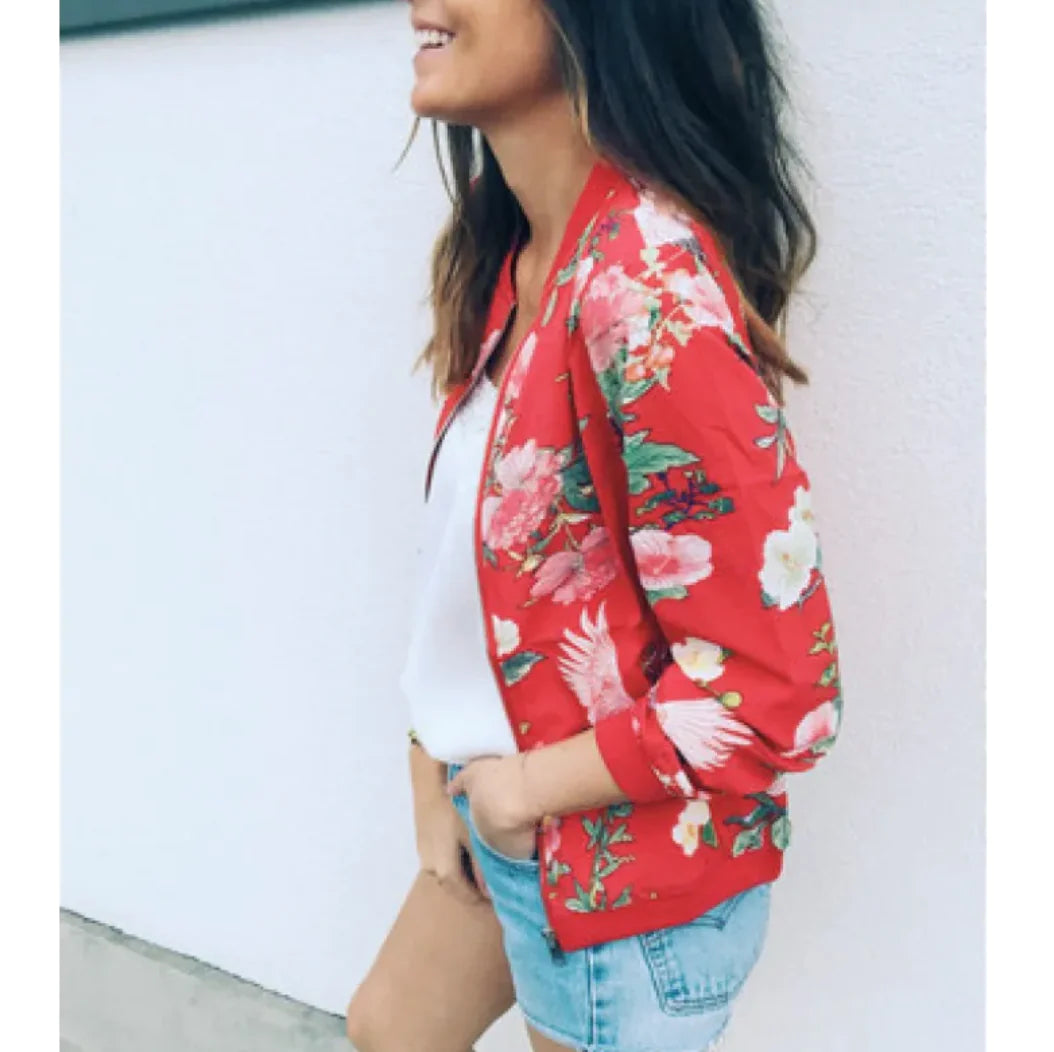 Fashion Vibe™ Flower Soft – Floral Casual Jacket