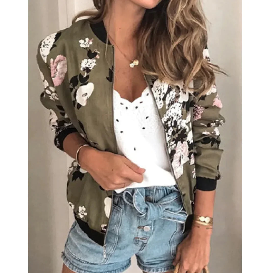 Fashion Vibe™ Flower Soft – Floral Casual Jacket