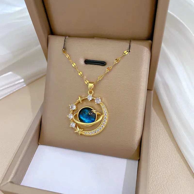 Fashion Vibe™ Women Chain – Planet Pendant Necklace