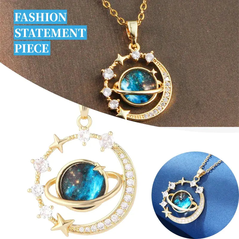 Fashion Vibe™ Women Chain – Planet Pendant Necklace