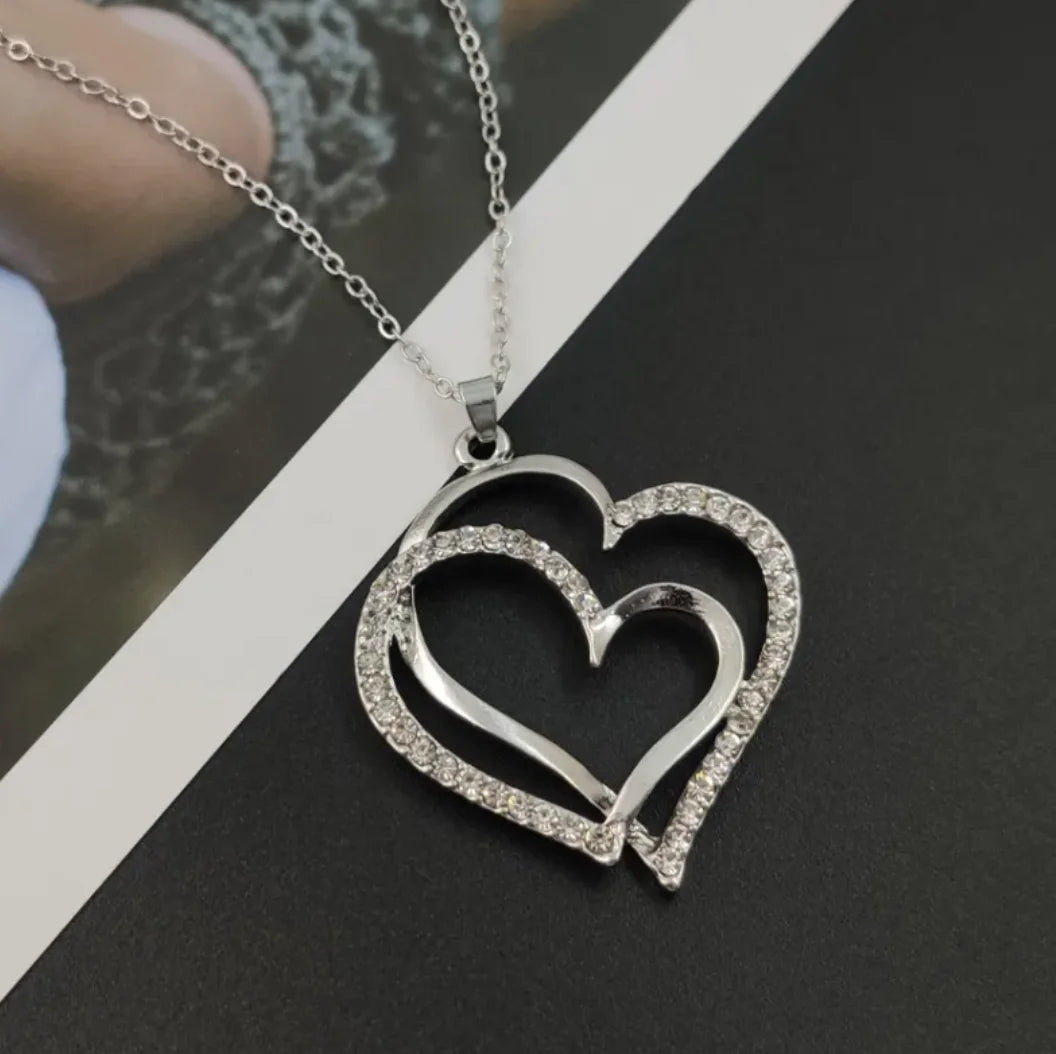 Fashion Vibe™ Heart Jewelry – Crystal Heart Necklace