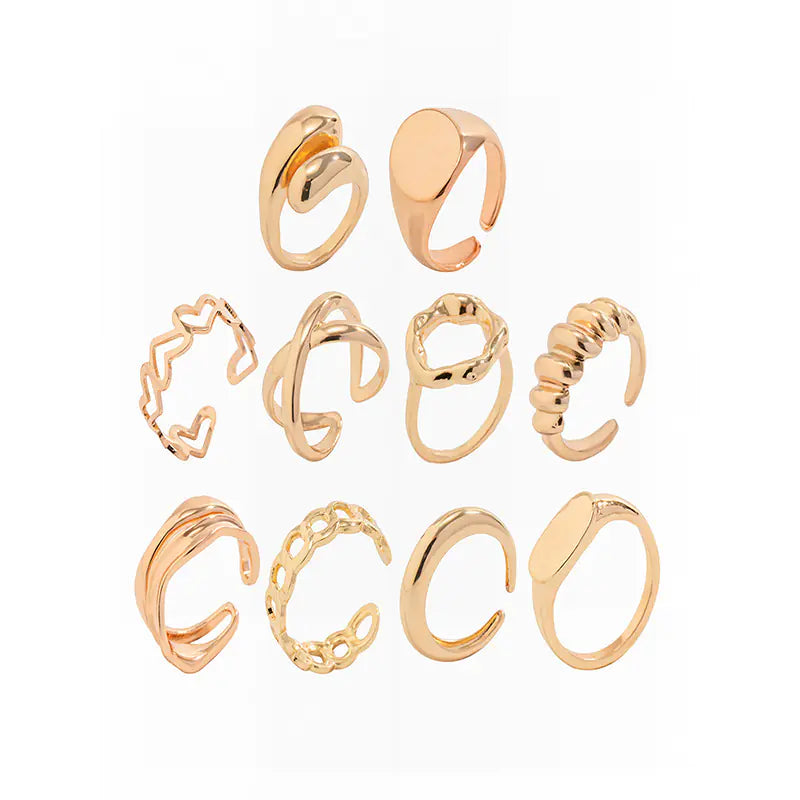 Fashion Vibe™ Stylish Ring – Cross Style Chain Ring