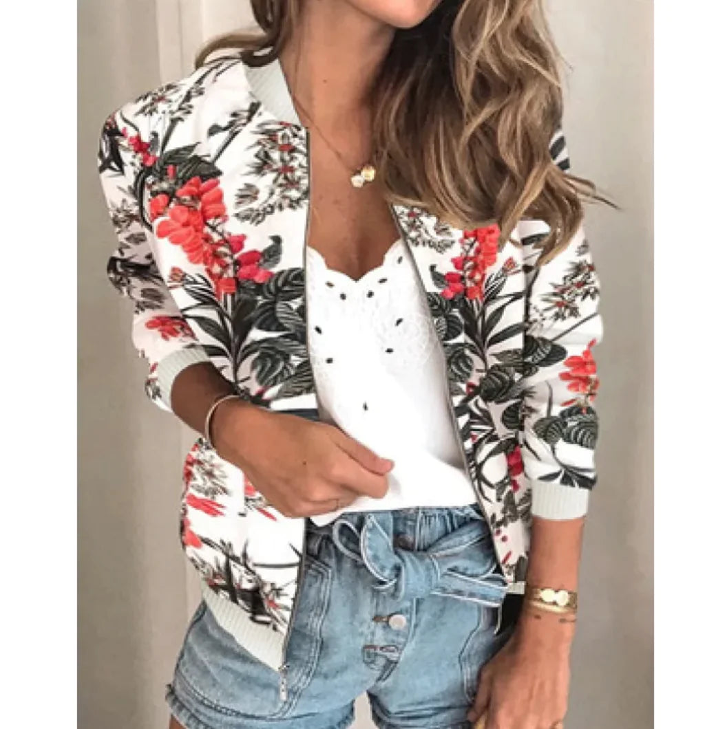 Fashion Vibe™ Flower Soft – Floral Casual Jacket