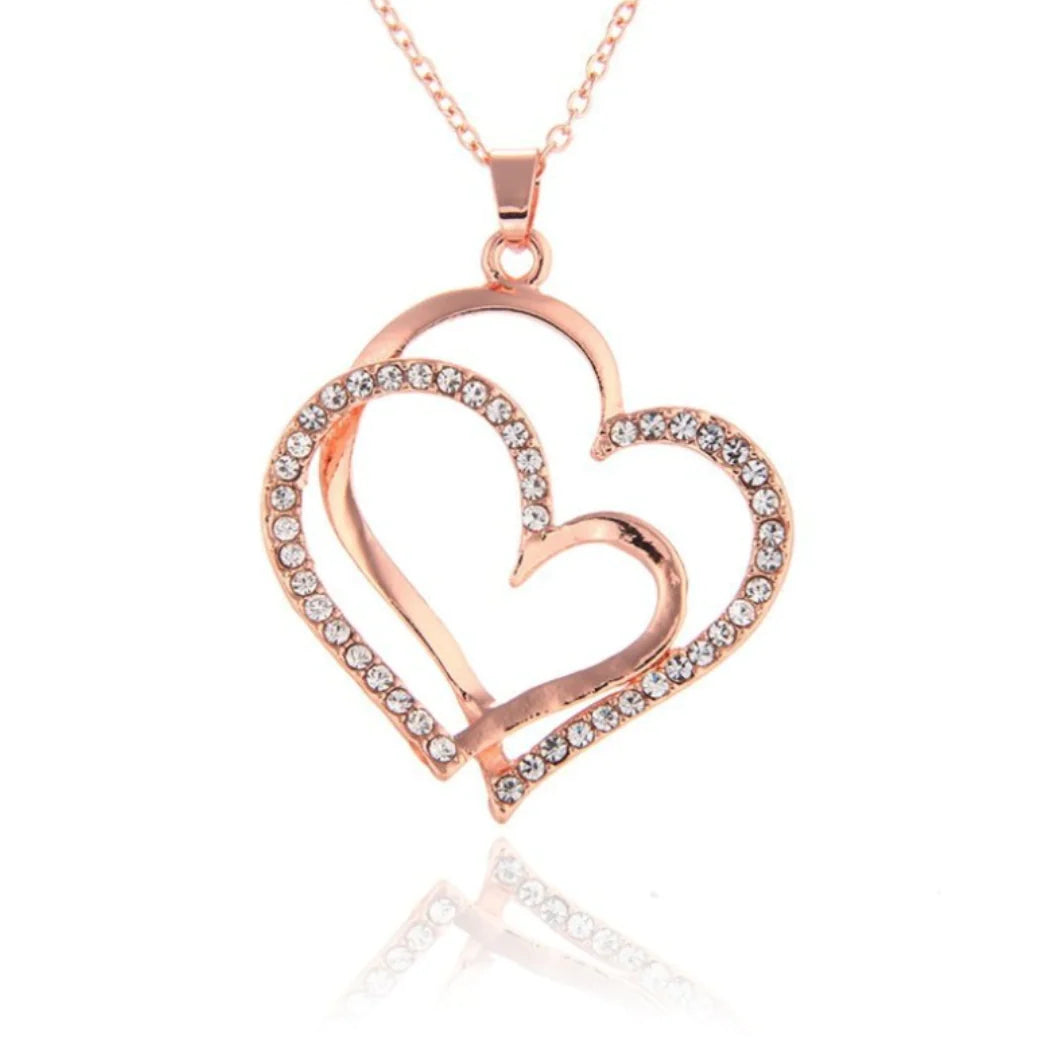 Fashion Vibe™ Heart Jewelry – Crystal Heart Necklace