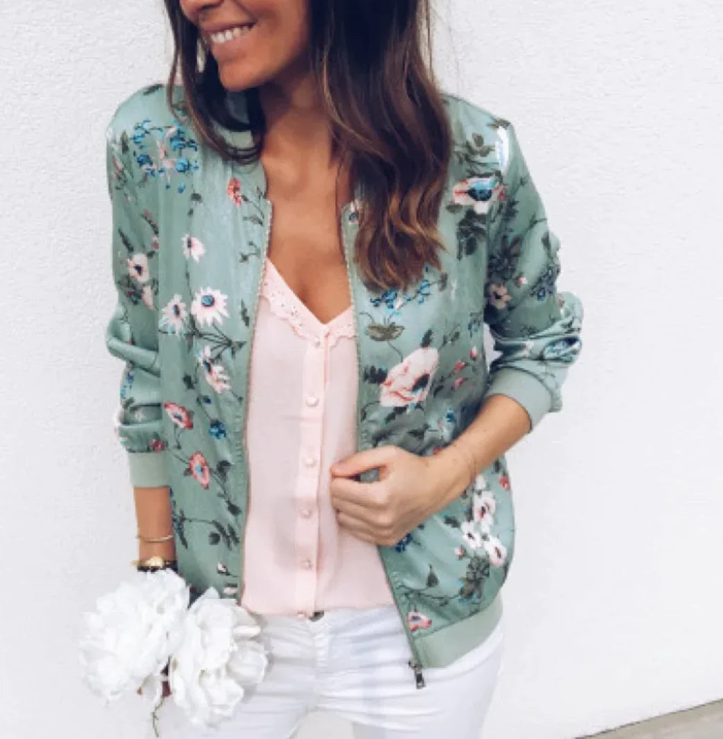 Fashion Vibe™ Flower Soft – Floral Casual Jacket