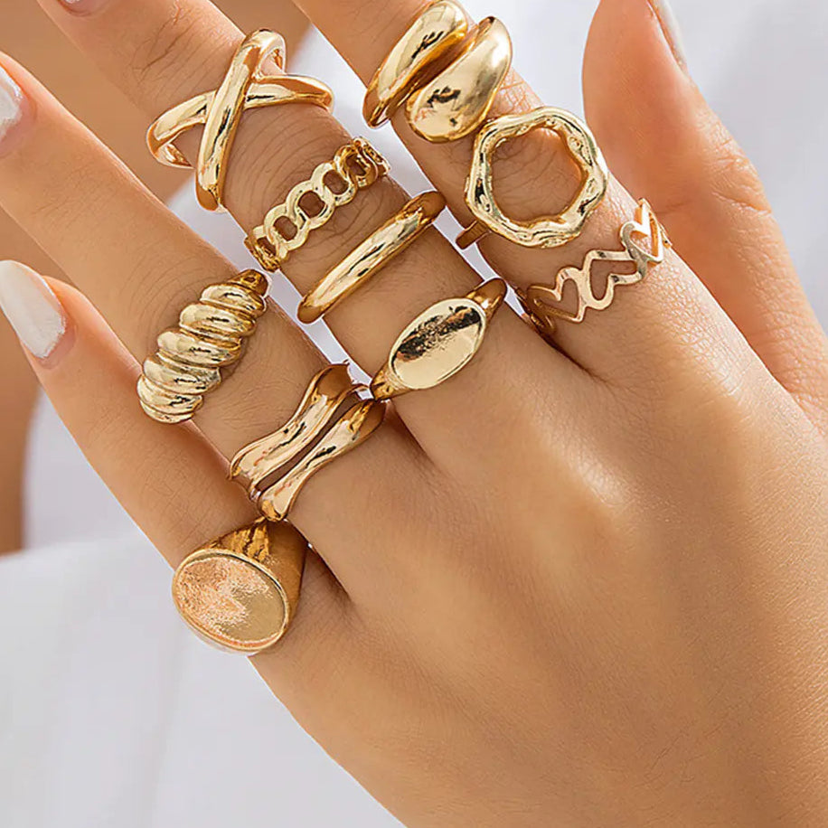 Fashion Vibe™ Stylish Ring – Cross Style Chain Ring