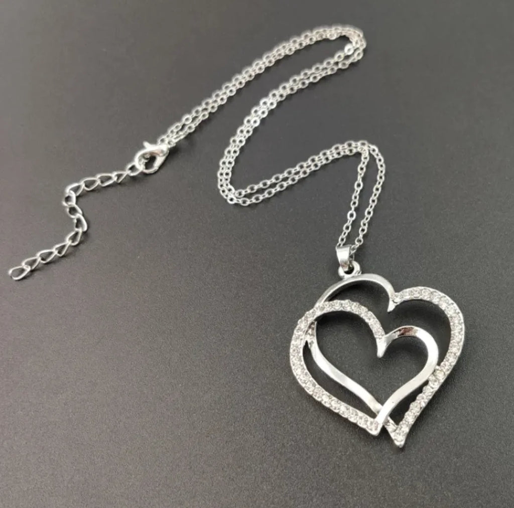 Fashion Vibe™ Heart Jewelry – Crystal Heart Necklace