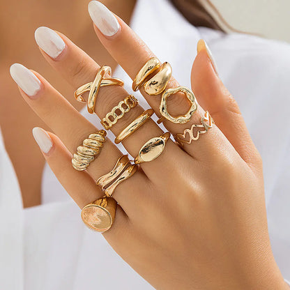 Fashion Vibe™ Stylish Ring – Cross Style Chain Ring