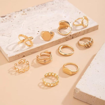 Fashion Vibe™ Stylish Ring – Cross Style Chain Ring