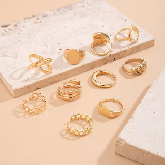 Fashion Vibe™ Stylish Ring – Cross Style Chain Ring