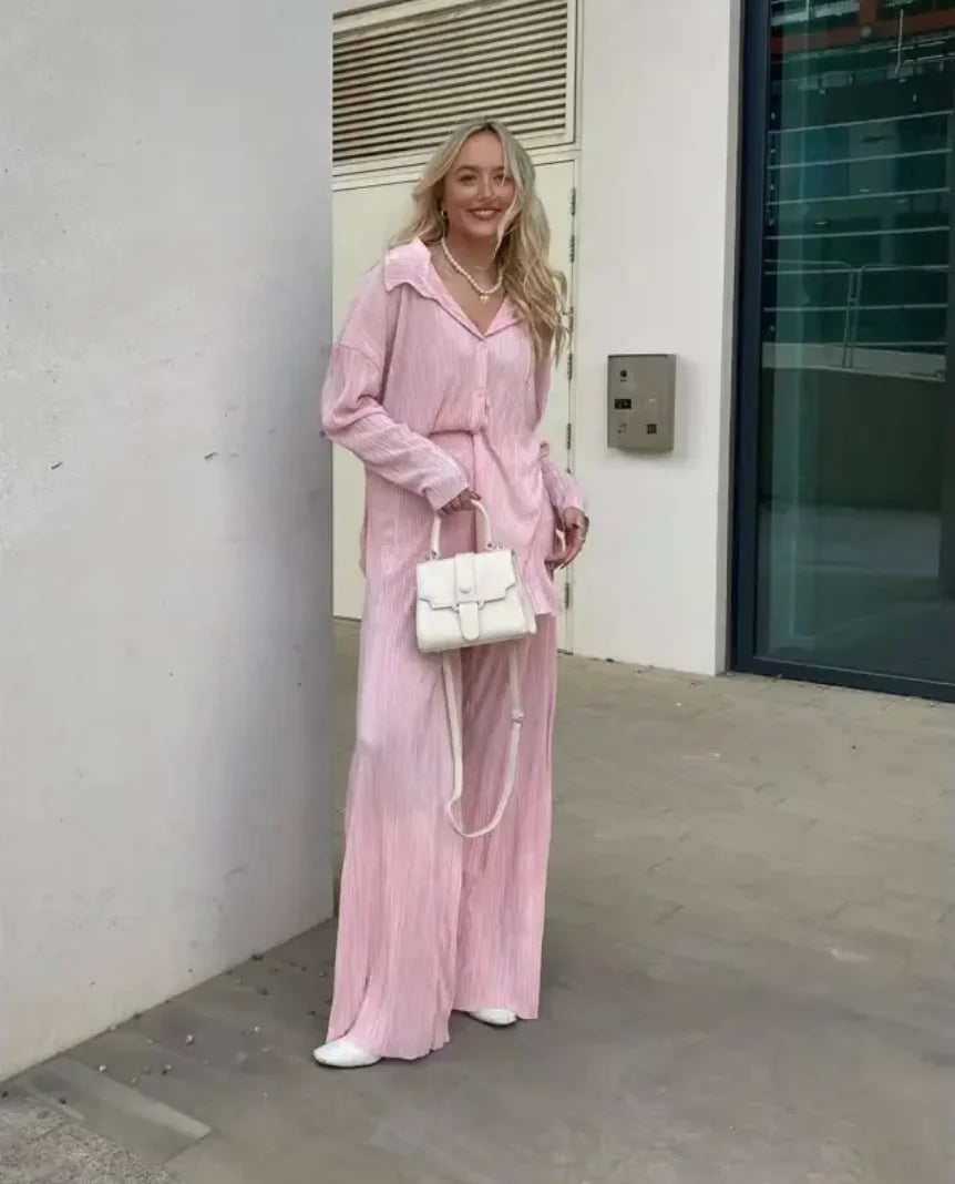 Fashion Vibe™ Stylish Flowy – Elegant Two-Piece Set