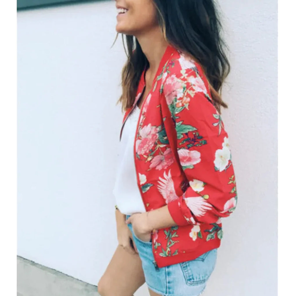 Fashion Vibe™ Flower Soft – Floral Casual Jacket
