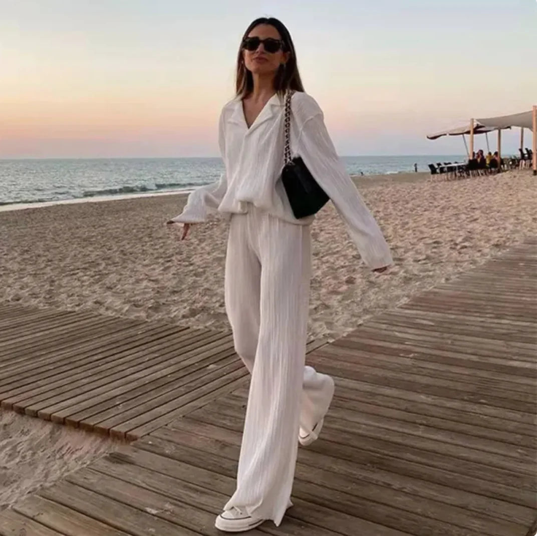 Fashion Vibe™ Stylish Flowy – Elegant Two-Piece Set