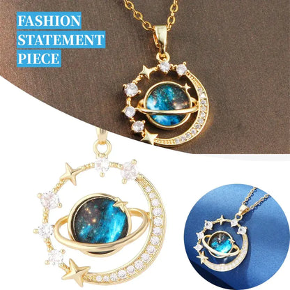 Fashion Vibe™ Women Chain – Planet Pendant Necklace