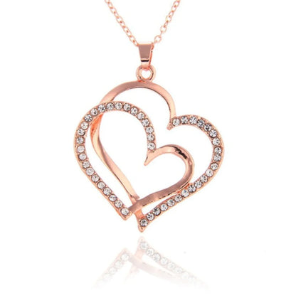 Fashion Vibe™ Heart Jewelry – Crystal Heart Necklace